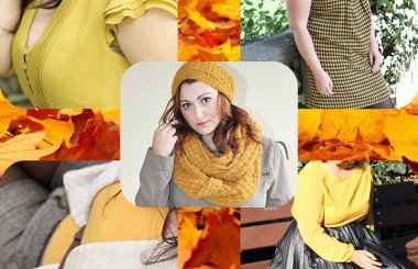 Herbst Zeit ist Senf Farben Zeit