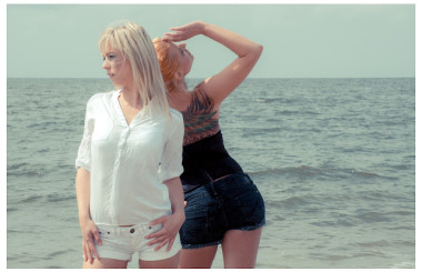 Strand Fotoshooting als Visagistin